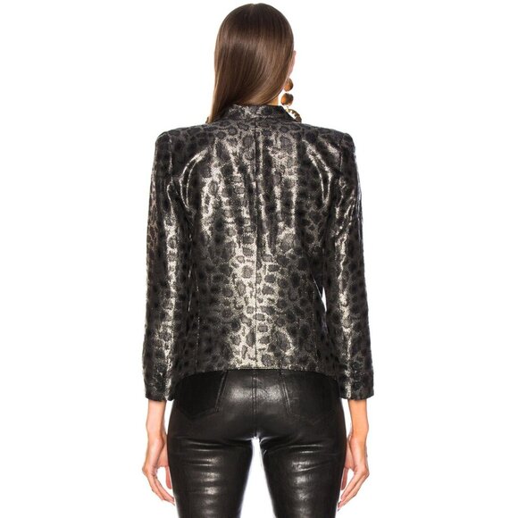 Smythe Blazer Printed Evening Leopard Pattern Jacket- Size 4 - Picture 2 of 7